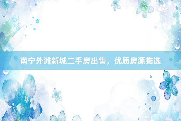 南宁外滩新城二手房出售，优质房源推选